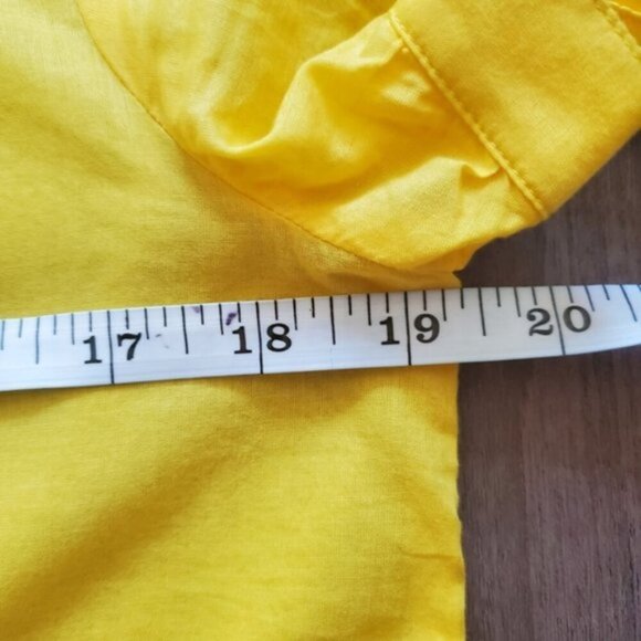 J. Crew Yellow Embroidered Top Size 4 - Picture 5 of 11